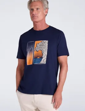 Surfers Mens T-Shirt - Navy - Mountain Warehouse - FashionsVida