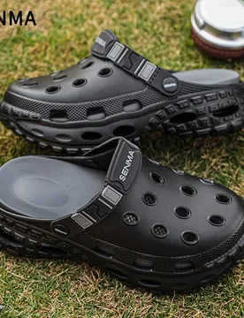 SENMA Women and Men's Hole Shoes Summer Non-Slip Outdoor Sandals Closed Toe EVA Thick Bottom Soft Bottom Mens Beach Slippers - Aliexpress - FashionsVida