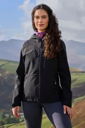 Rainstorm Extreme 2. 5 Layer Womens Waterproof Jacket - Black - Black - Size: 20