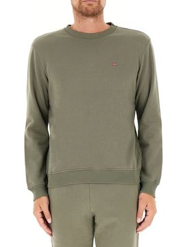 Felpa girocollo VERDE MILITARE XXL