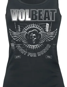 Top - Fight For Honor - L bis XXL - für Damen - Größe XXL - schwarz - EMP exklusives Merchandise! - Frauen - female - Volbeat - FashionsVida