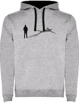 Shadow Swim Two-colour Hoodie Heather Grey / Black XL Men - Kruskis - FashionsVida