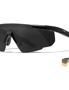 Saber Advanced Polarized Sunglasses Grey / Light Rust / Matte Black One Size Men,Women - Wiley X - FashionsVida