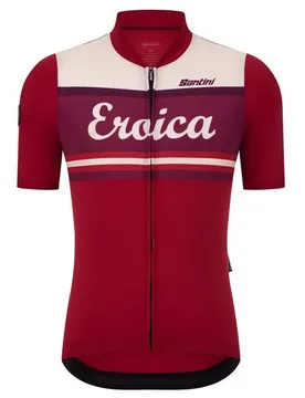 Maillot à Manches Courtes Eroica Orcia - Santini - FashionsVida
