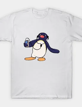 Noot Noot Pingu Meme Gift t shirt for men Funny cartoon Graphic Clothes 100% cotton printed Y2K clothing Large size tee - Aliexpress - FashionsVida