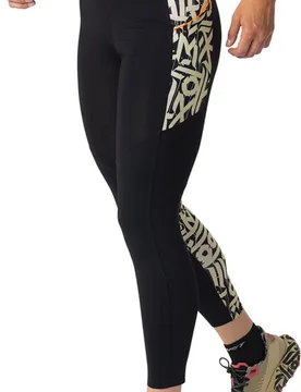 Collant de trail léger et respirant - Trail 7/8 Tights W Black Out Overcast - Taille S - Noir - Dynafit - FashionsVida