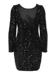 ONCONFIDENCE /S DEEP SEQUINS DRES femae