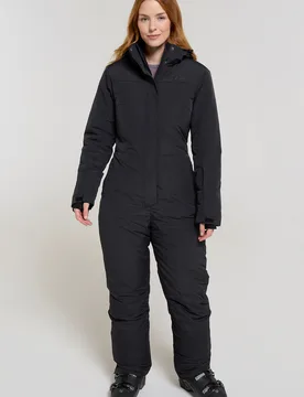 Cloud Womens Ski Suit - Black - Black - Size: 18 - Mountain Warehouse - FashionsVida