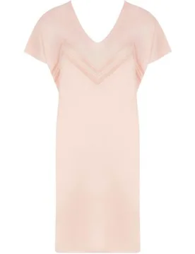 Camisón manga caida modal puntilla - Antigel - FashionsVida