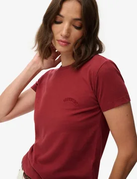 Superdry Damen Essential Logo T-shirt in Schmaler Passform Red - Größe: 40 - 29.99 - FashionsVida