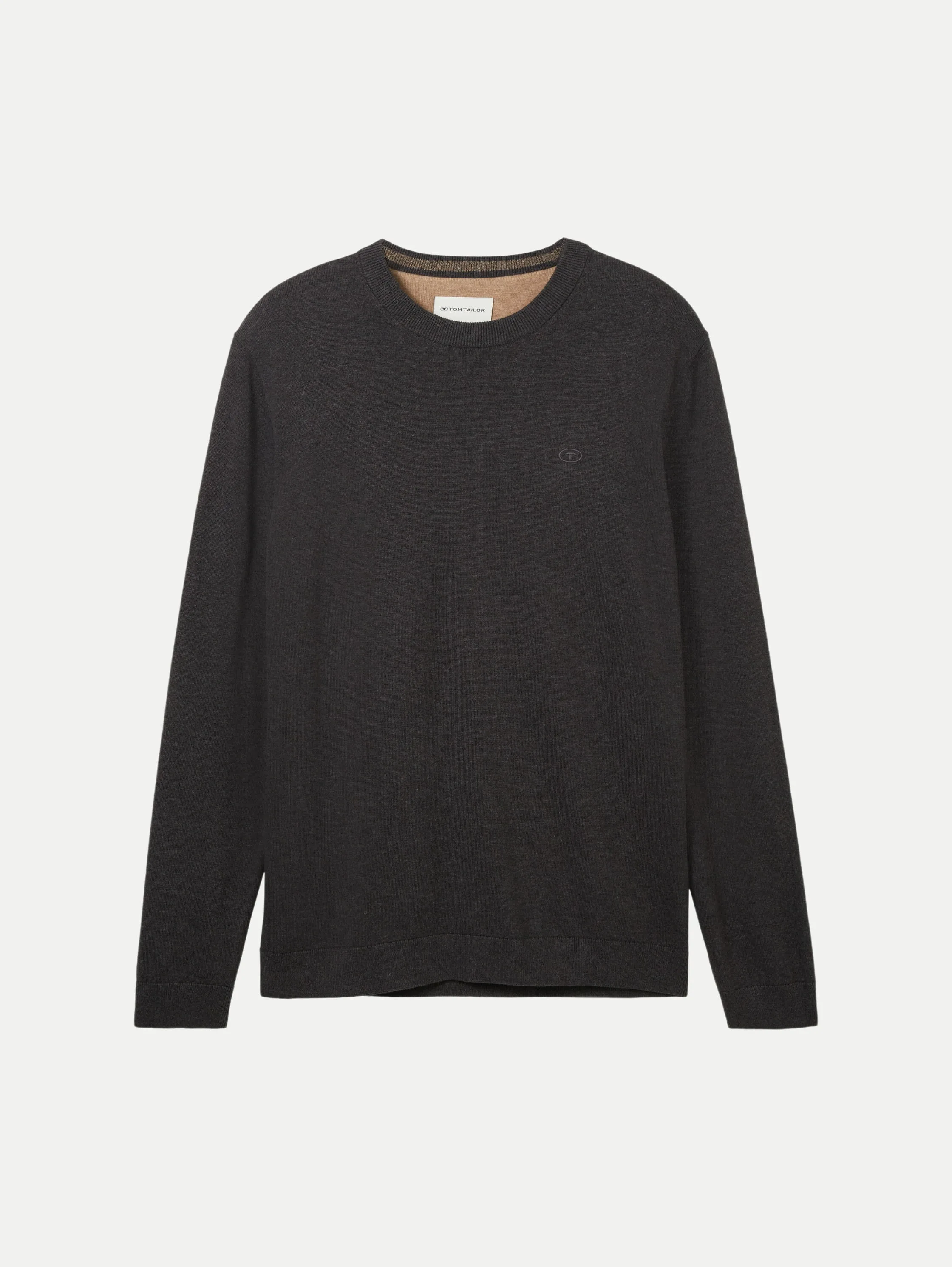 Basic Strickpullover Schwarz L - Tom Tailor Casual - FashionsVida