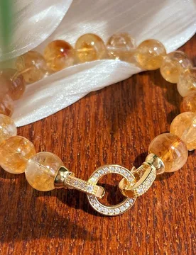 Retro Chinese 10mm natural citrine national style high quality bracelet atmosphere bracelet jewelry women - Aliexpress - FashionsVida