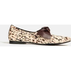 Zapato plano de mujer tipo merceditas con lazo