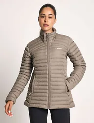 Nula Funnel Neck Puffer Jacket Grey Marl female