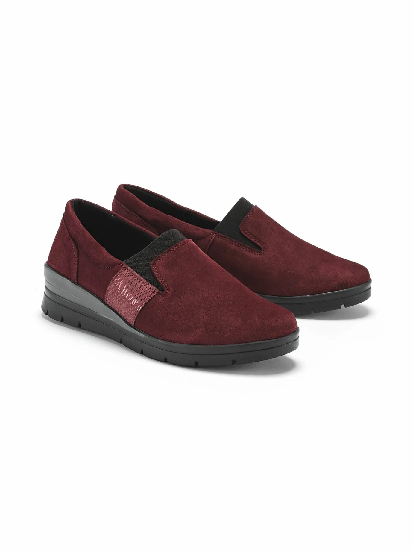 Hallux-Slipper Keilabsatz - Weinrot - female - Size: 40 - Avena - FashionsVida