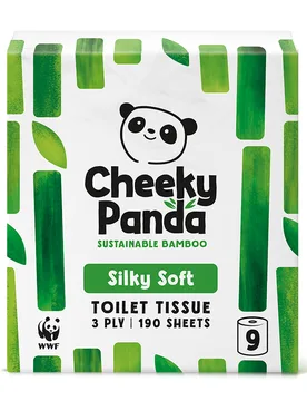 Bamboo Toilet Tissue - 9 Rolls - The Cheeky Panda - FashionsVida