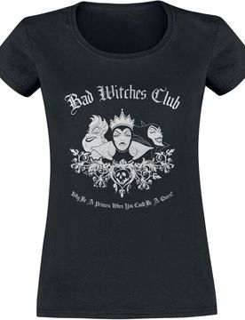 T-Shirt - Villains - Bad Witches Club - S bis XXL - für Damen - Größe S - schwarz - Lizenzierter Fanartikel - Frauen - female