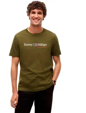 T-shirt à Manches Courtes Brand Love Graphic Huntsman Green S