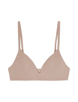 Sujetador sin aros WIRELESS PLUNGE BRA hazelnut beige 32C