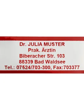 Namensaufkleber "Schrifttyp A" rot - walzvital - FashionsVida
