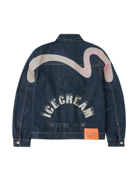 Embroidered Denim Jacket - Rinse