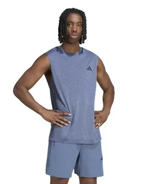 T-shirt Sans Manches Workout Essentials Seamless Preloved Ink Mel L - Adidas - FashionsVida