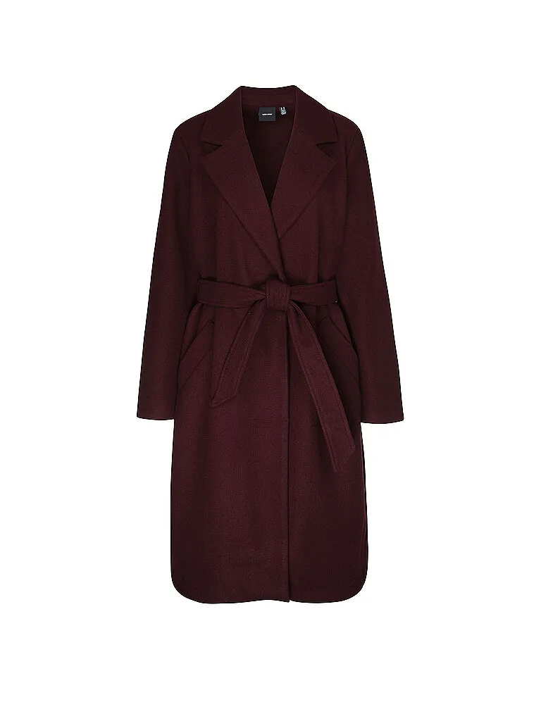 Abrigo VMFORTUNEAYA rojo oscuro XL - Vero moda - FashionsVida
