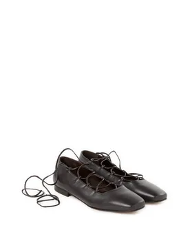 Ballerines Dalila à lacets en cuir - Saison 1865 - FashionsVida
