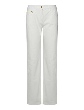 Palm Angels Jeans in cotone bianco