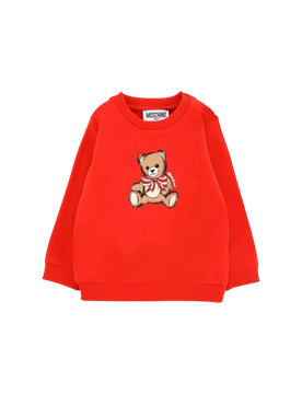 Felpa Bambina Moschino HDF06G_ROSSO