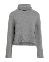 Rollkragenpullover Damen Grau S Damen