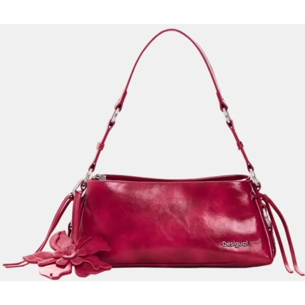 Bolso bandolera pequeño con aplique floral - Desigual - FashionsVida