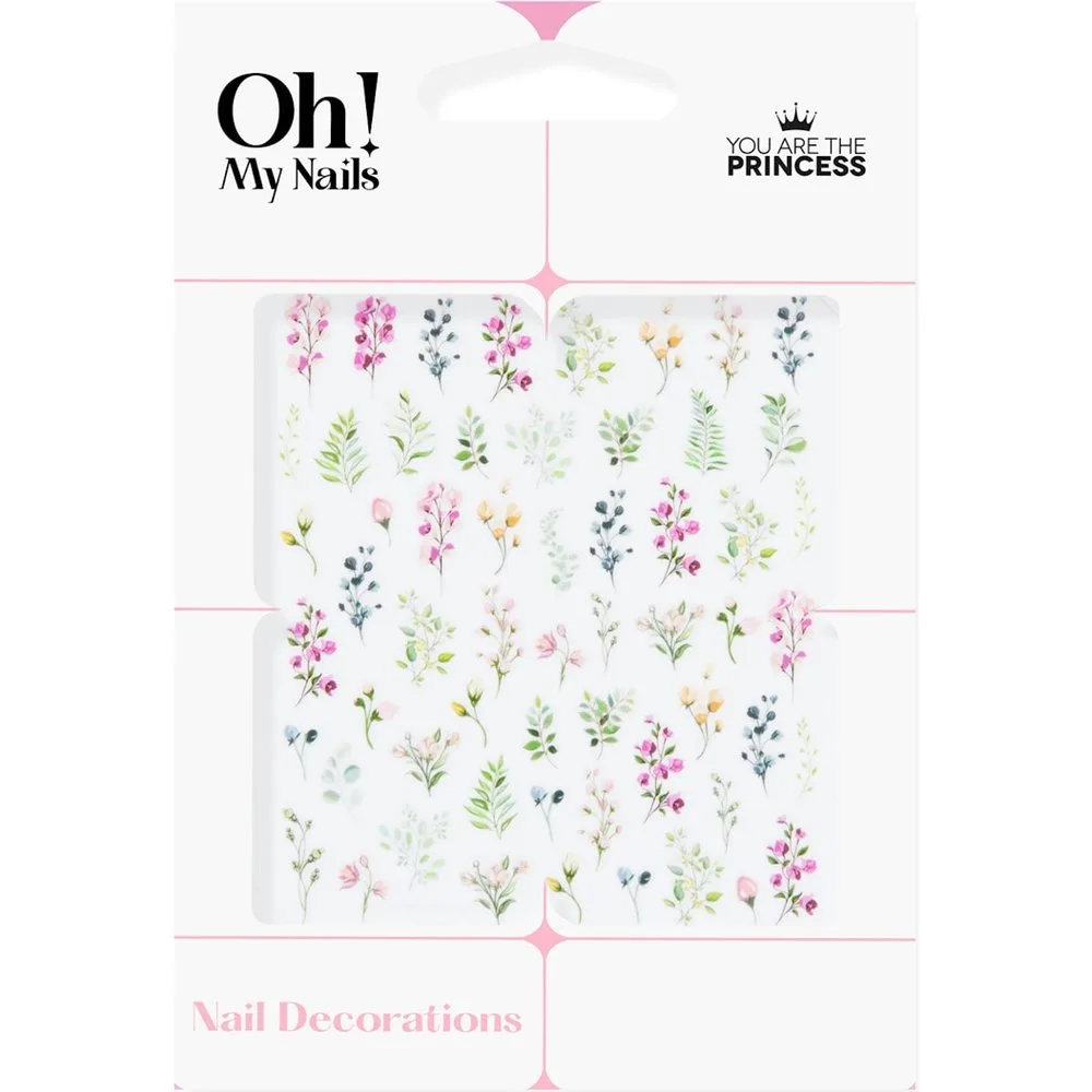 Sticker Nails Oh My Nails Flowers - You Are The Princess - FashionsVida