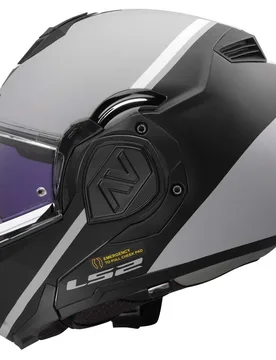 Casco Modulare P/J FF906 ADVANT SWIPE Grigio Nero taglia 3XL - LS2 - FashionsVida