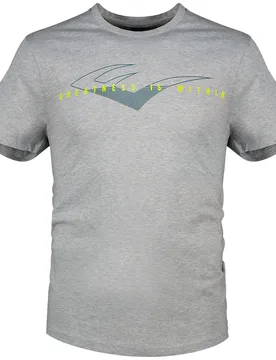 T-shirt à Manches Courtes Jersey Grey Melange 01 M - Everlast - FashionsVida