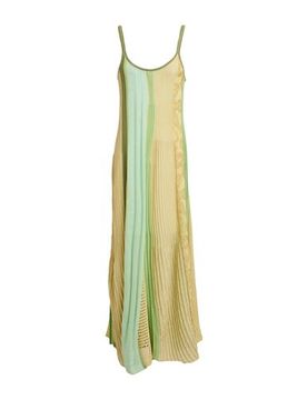 Vestido midi Mujer Verde claro S Mujer