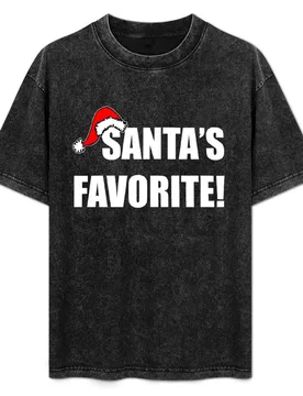 Santa's Favorite! T-Shirt Athletic Fit Sports Short Sleeve Top - Aliexpress - FashionsVida
