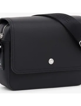 Bandolera de hombre de mensajero langon de petit piqué pequeño en negro - Lacoste - FashionsVida