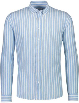Striped cotton/linen shirt L/S male