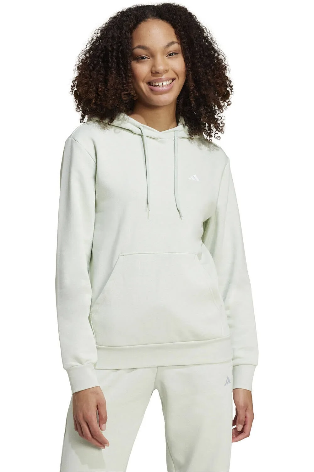 Essentials small logo sudadera mujer Verde (XS) - Adidas - FashionsVida