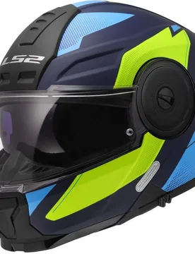 Casco Moto Modulare P/J FF902 SCOPE II DURIA Blue Giallo taglia M - LS2 - FashionsVida