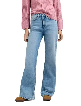 Jeans A Vita Alta Willa Pl20508053vb Flare Fit Denim Vintage Sky Blue 28 - Pepe jeans - FashionsVida