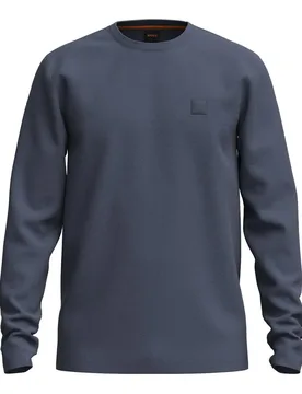 T-shirt à Manches Longues Tacks Orange Dark Blue L - BOSS - FashionsVida