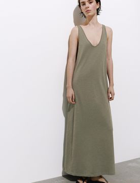 Vestito Midi Con Bretelline