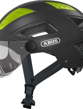Casco Bici HYBAN 2.0 Ace Con Visiera E Led Titanio taglia M - ABUS - FashionsVida