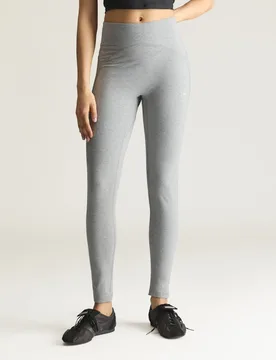 Leggings in cotone by Stella McCartney Studio XS Core Heather - Adidas - FashionsVida