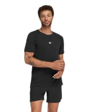 Series Seamless Crew 2.0 Short Sleeve T-shirt Black XL - Wilson - FashionsVida