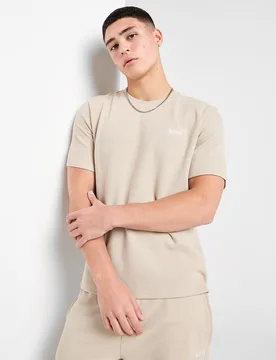 Mens Maglia Waffle - Marrone, marrone marrone Uomo taglia XL - BOSS - FashionsVida