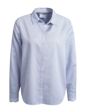 STRIPE BLOUSE LACE CUFF female - M - FashionsVida