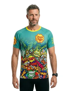 Maglietta A Maniche Corte Chupa Chups Comic Green L - OTSO - FashionsVida